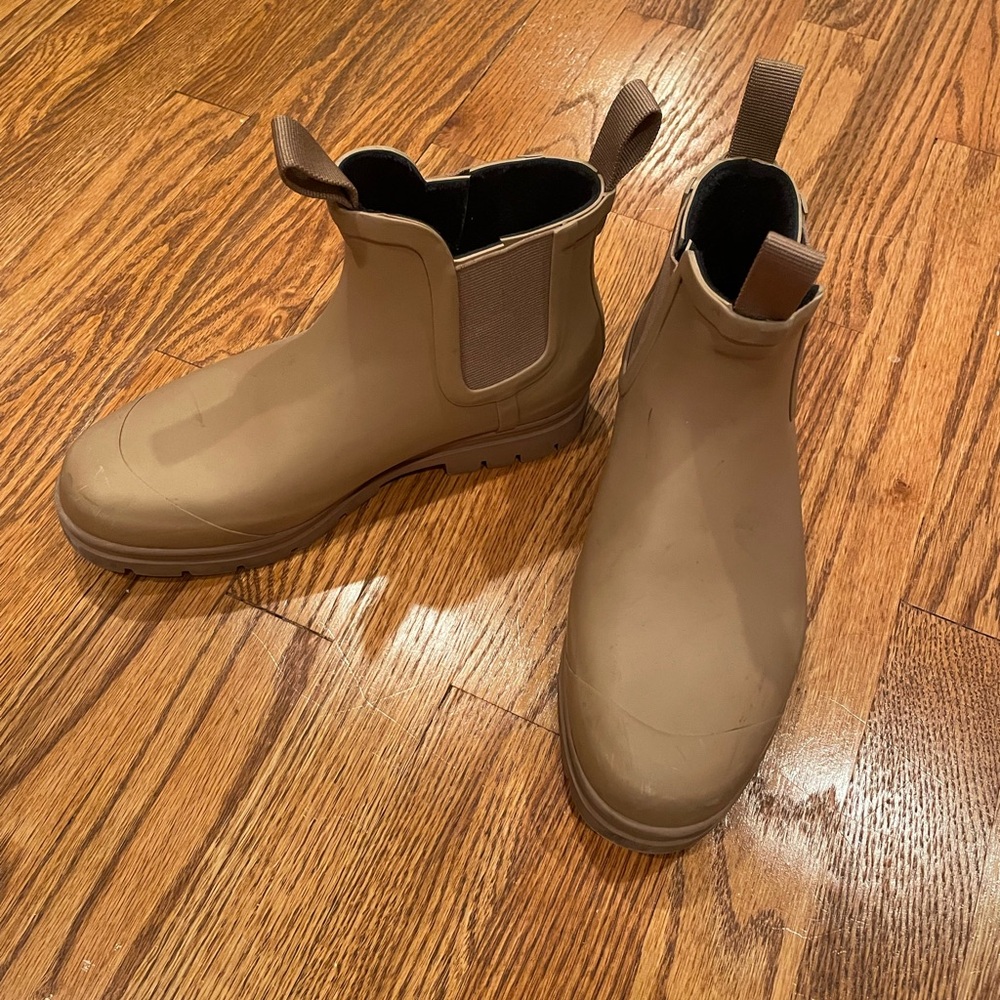 EVERLANE Size Chelsea Rain Boots tan/tawny brown size 7 - Picture 3 of 8